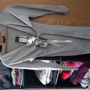 Guess Emi Wrap-Front Ribbed Sweater Dress